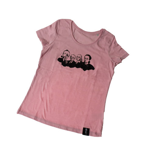Girlie T-Shirt "Köpfe" Cameo Pink